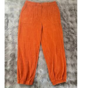 PrettyGarden Orange Corduroy Jogger Pants Size XL NWT